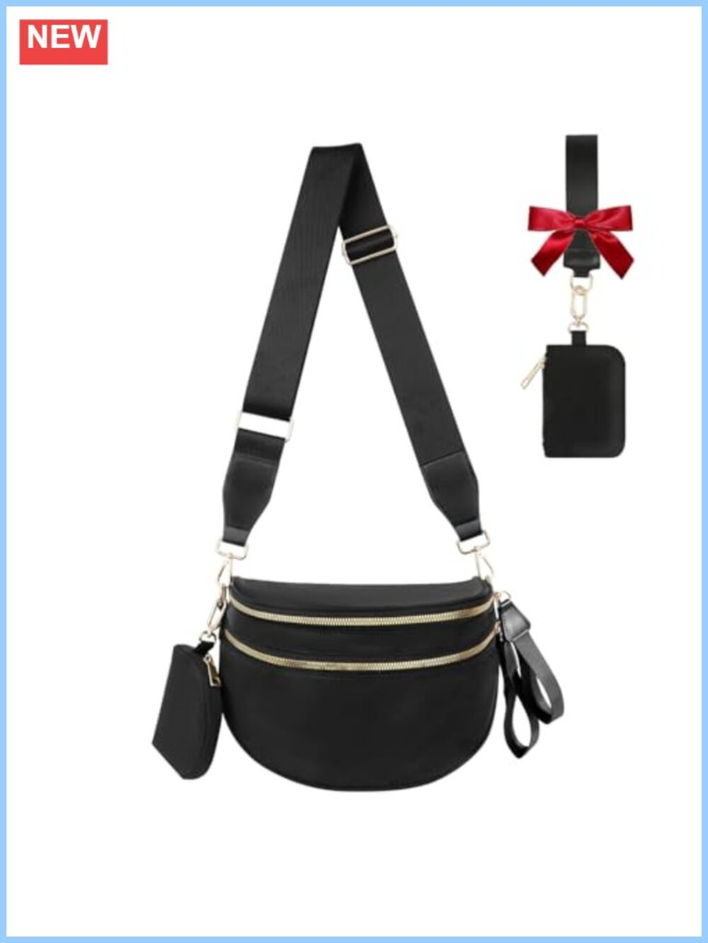 Bum Bag Crossbody Nylon Waist Pack Adjustable Strap Fanny Pack Purse